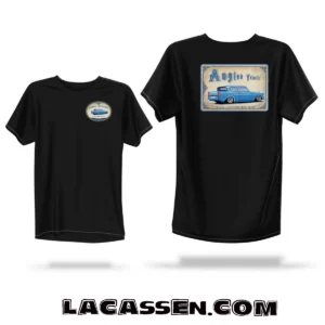 Mockup t-shirt Anglia Velocitis avec design dos et patch poitrine, pack design DIY Lacassen édition limitée