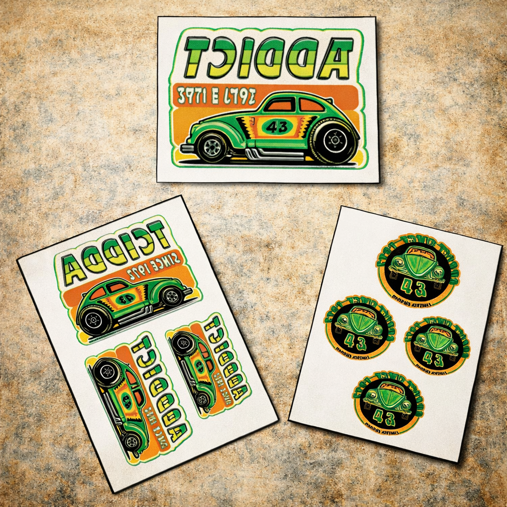 3 fichiers A4 en effet miroir : tailles enfant + visuel adulte prêts à imprimer